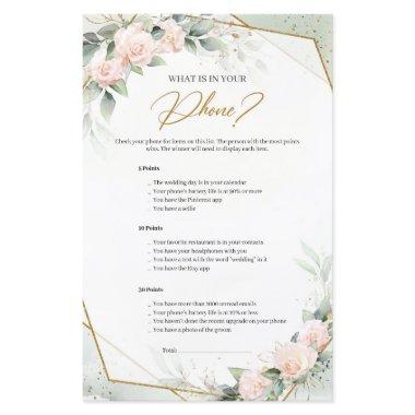 Soft pink roses greenery What is in Your Phone