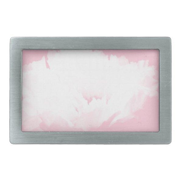 Soft Pink White Peony - Floral Belt Buckle