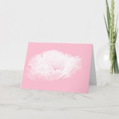 Soft Pink White Peony Floral HGC1 Invitations