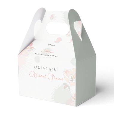 Softness Tea Roses Bridal Shower Favor Boxes
