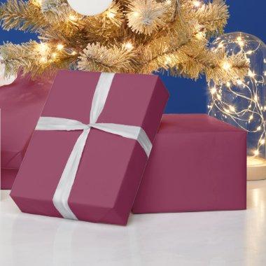 Solid Color Vintage Blank Retro Bordeaux Classic Wrapping Paper