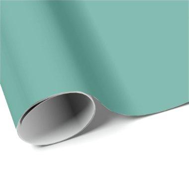 Solid Color Wrapping Paper in Teal Green