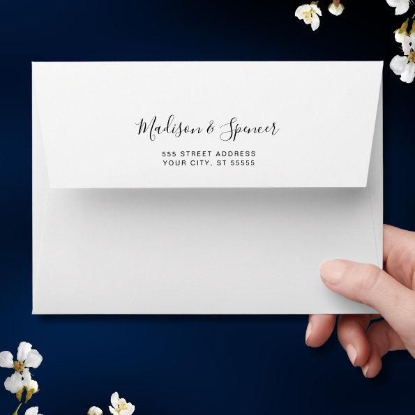 Solid White Wedding Envelope
