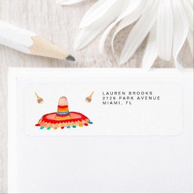 Sombrero & Maracas Return Address Labels