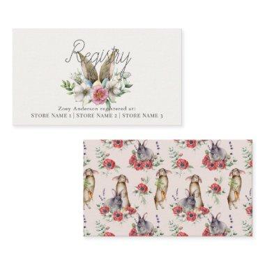 Some Bunny Ear Floral Pink Gift Registry Enclosure