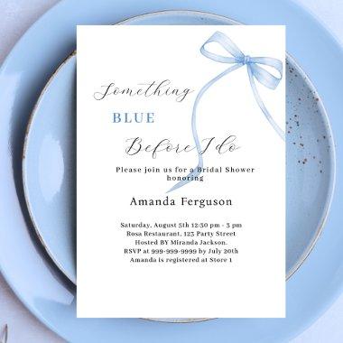 Something blue before I do bow white
