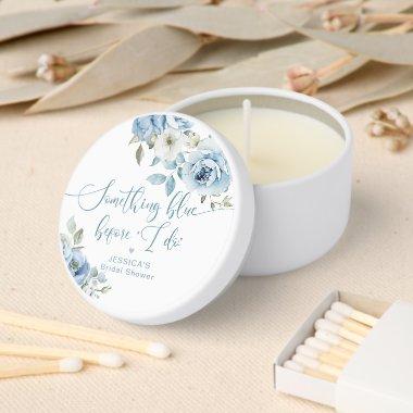 Something blue before I do  Mini Candle Favors