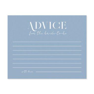 Something Blue Before I Do Bride Advice Card