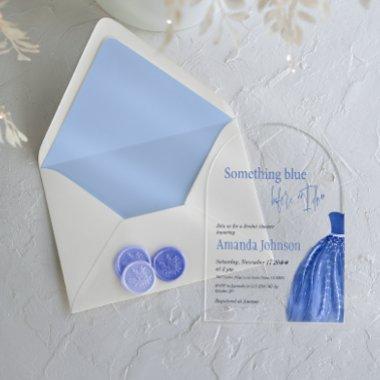 Something Blue Before I Do Dress  Acrylic