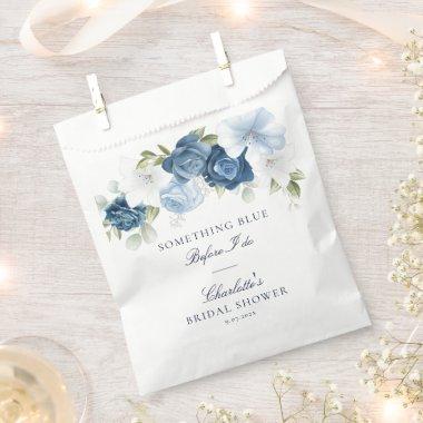 Something Blue Before I Do Floral  Favor Bag