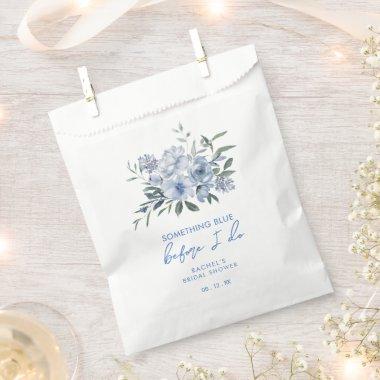 Something Blue Before I Do Floral  Favor Bag