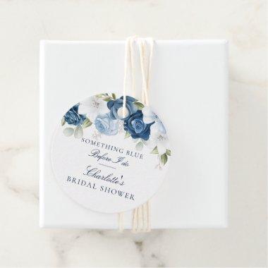 Something Blue Before I Do Floral  Favor Tags