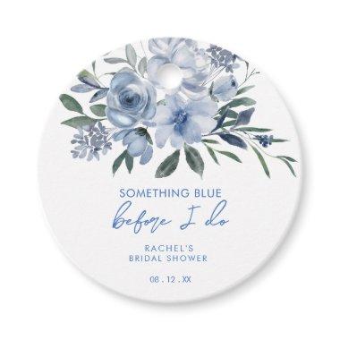 Something Blue Before I Do Floral  Favor Tags