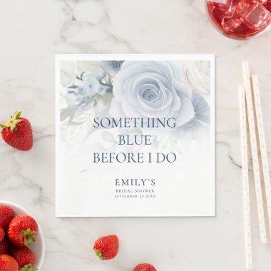 Something Blue Before I do Floral  Napkins