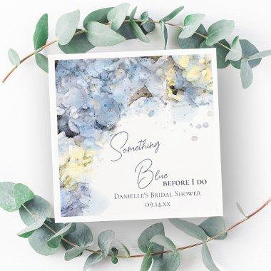 Something Blue Before I Do Hydrangea  Napkins