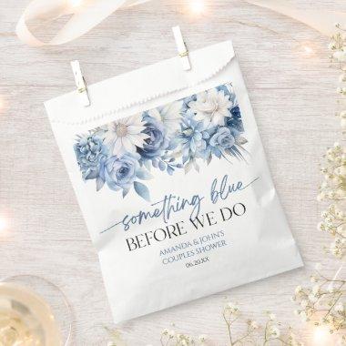 Something Blue Before We Do Floral Couples Shower Favor Bag