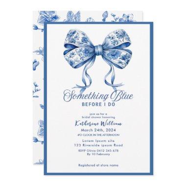 Something blue bow chinoiserie