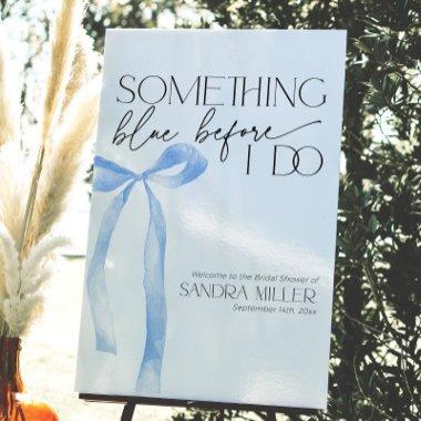 Something Blue Bow Tying the Knot  Fo Foam Board