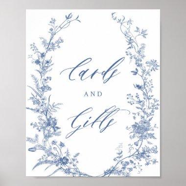 Something Blue Bridal Shower Invitations and Gifts Sign