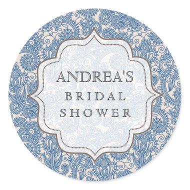 Something Blue Bridal Shower Dessert Tag Label