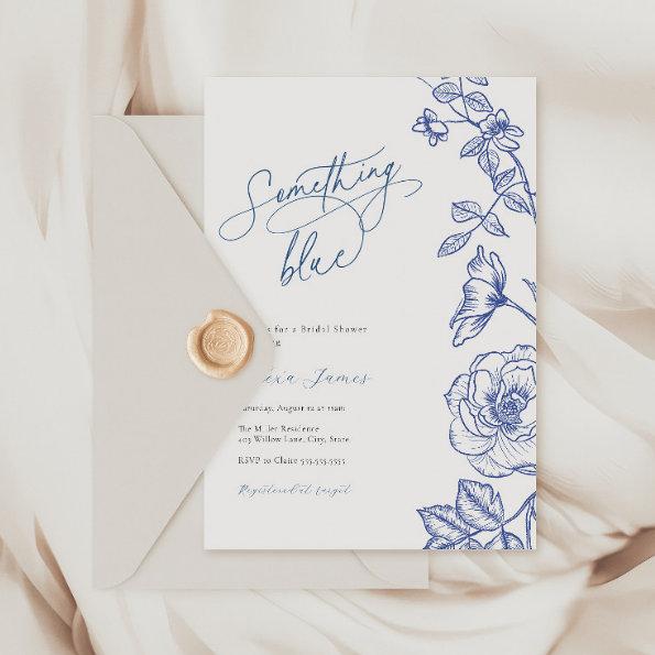 Something Blue Bridal Shower Invitations