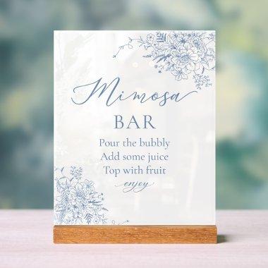 Something Blue  Mimosa Bar Acrylic Sign