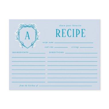 Something Blue  Recipe Floral Crest Enclosure