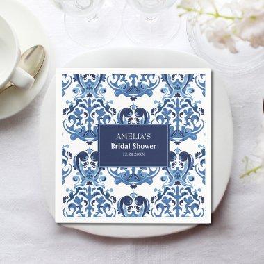 Something Blue chinoiserie blue  Napkins