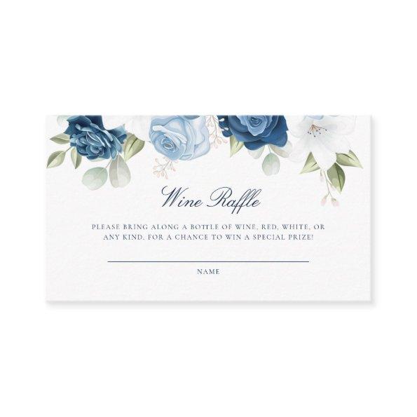 Something Blue Floral  Wine Raffle Enclosure