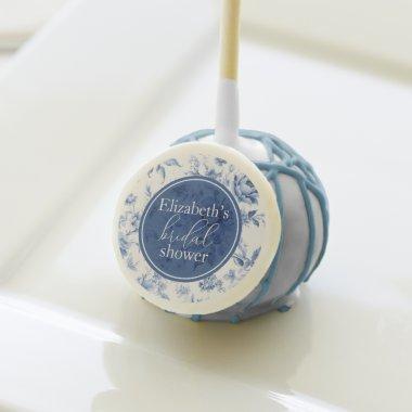 Something Blue Floral French Toile  Cake Pops