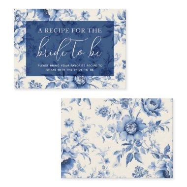 Something Blue Floral French Toile Share a Recipe Enclosure