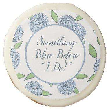 Something Blue Happy Hydrangeas  Sugar Cookie