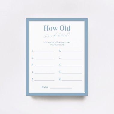 Something Blue How Old Was The Bride Game
