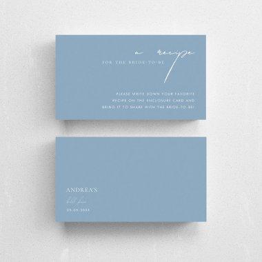 Something Blue Script Recipe Request  Enclosure