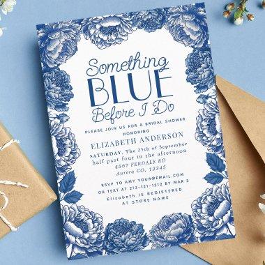 Something Blue Toile De Jouy Floral
