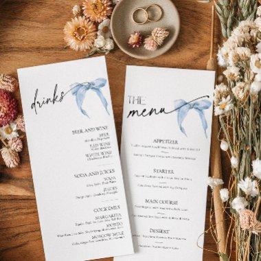 Something Blue Tying the Knot  Menu