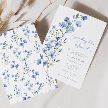 Something Blue Wildflower Bridal Shower Invitations