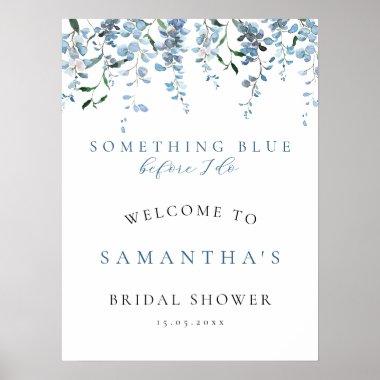 Something Blue Wisteria Bridal Shower Welcome Sign