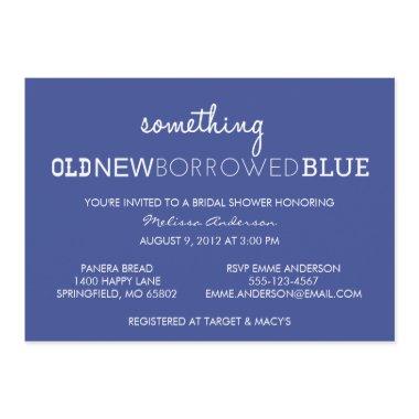 Something Old, New, Borrowed, Blue  I