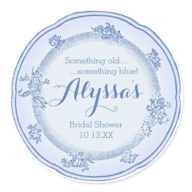 Something Old Plate Classic Round Sticker