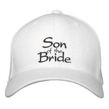 Son of the Bride Embroidered Wedding Cap