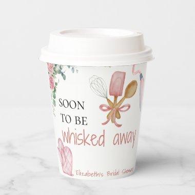 Soon to be whisked away  paper cup