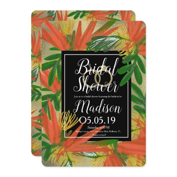 Sophisticated Bird of Paradise Foil Bridal