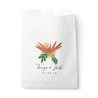 Sophisticated Bird of Paradise Tropic Bridal Favor Bag