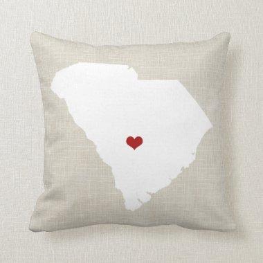 South Carolina New Home State Pillow 16" x 16"