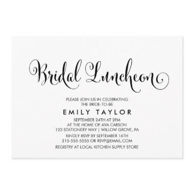 Southern Belle Calligraphy Bridal Luncheon Invitations