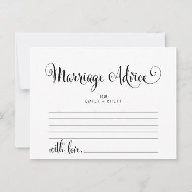 Southern Belle Calligraphy Marriage Advice Cards
