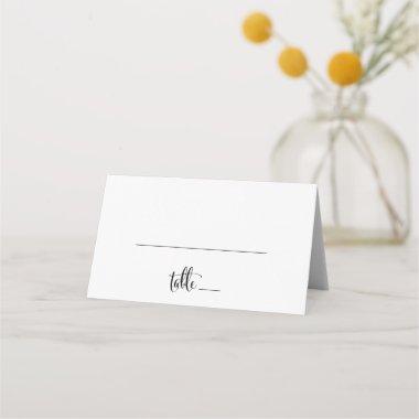 Southern Belle Calligraphy Wedding Place
