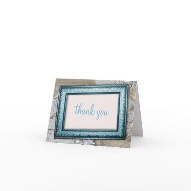 Southern Country Blue Rustic Thank You