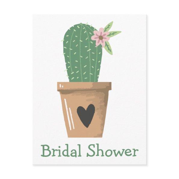Southwest  Green Cactus Succulent Invitation Post